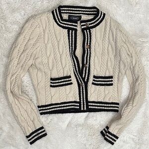 Cider Varsity Style Cardigan Sweater Medium Size